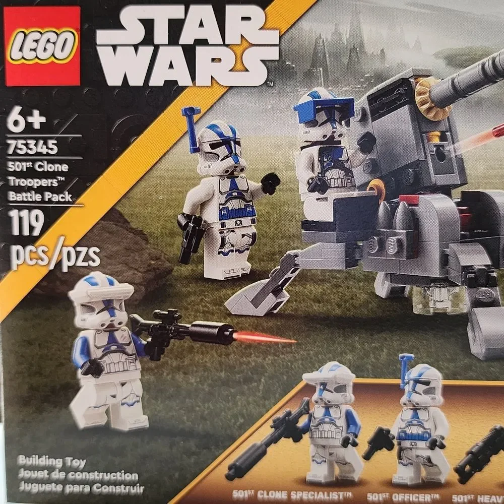 Lego 75345 Star Wars 501st Clone Troopers Battle Pack Building Toy Set 119‎ pcs